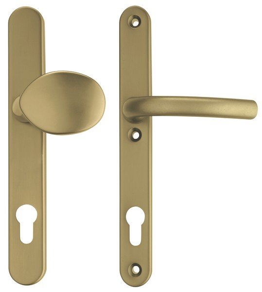 Kování ochranné SLIM 2 klika/madlo 90 mm vložka levá/pravá LI/RE bronzový elox F4 - Kliky, okenní a dveřní kování, panty Kování dveřní Kování dveřní mezip. hliník, bez PÚ